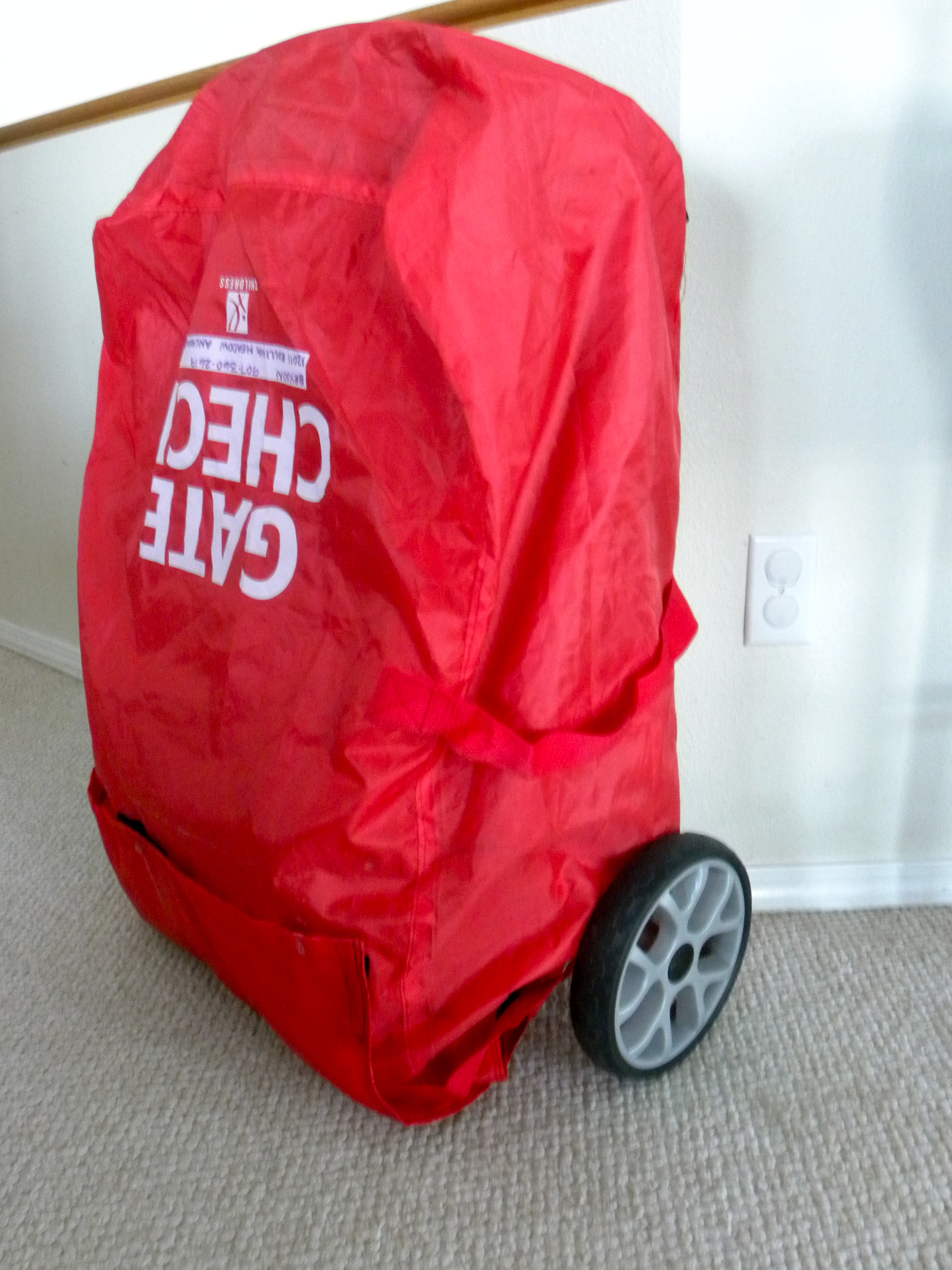 stroller bag with wheels