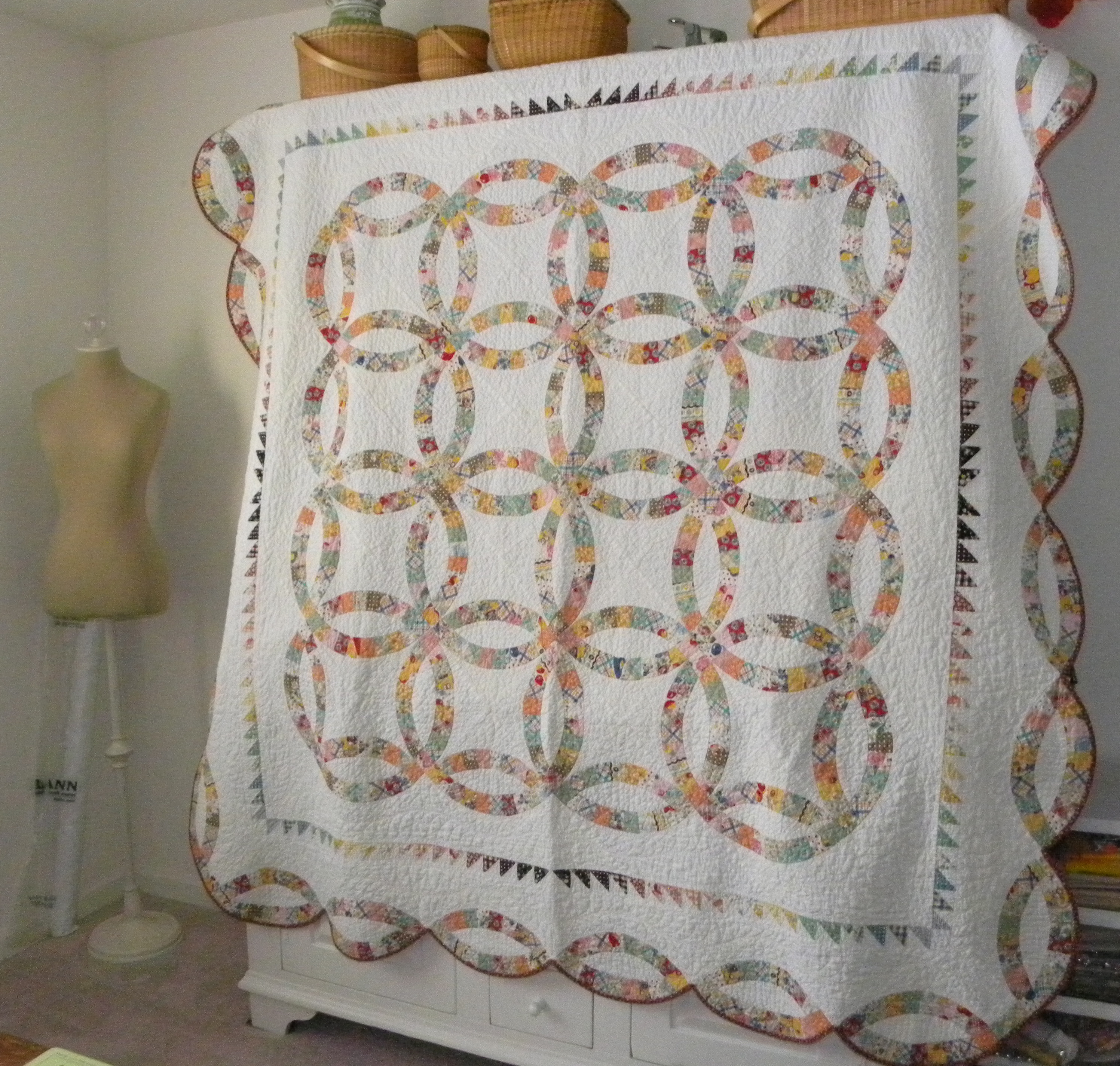 Double Wedding Ring Quilt Sewluxesew